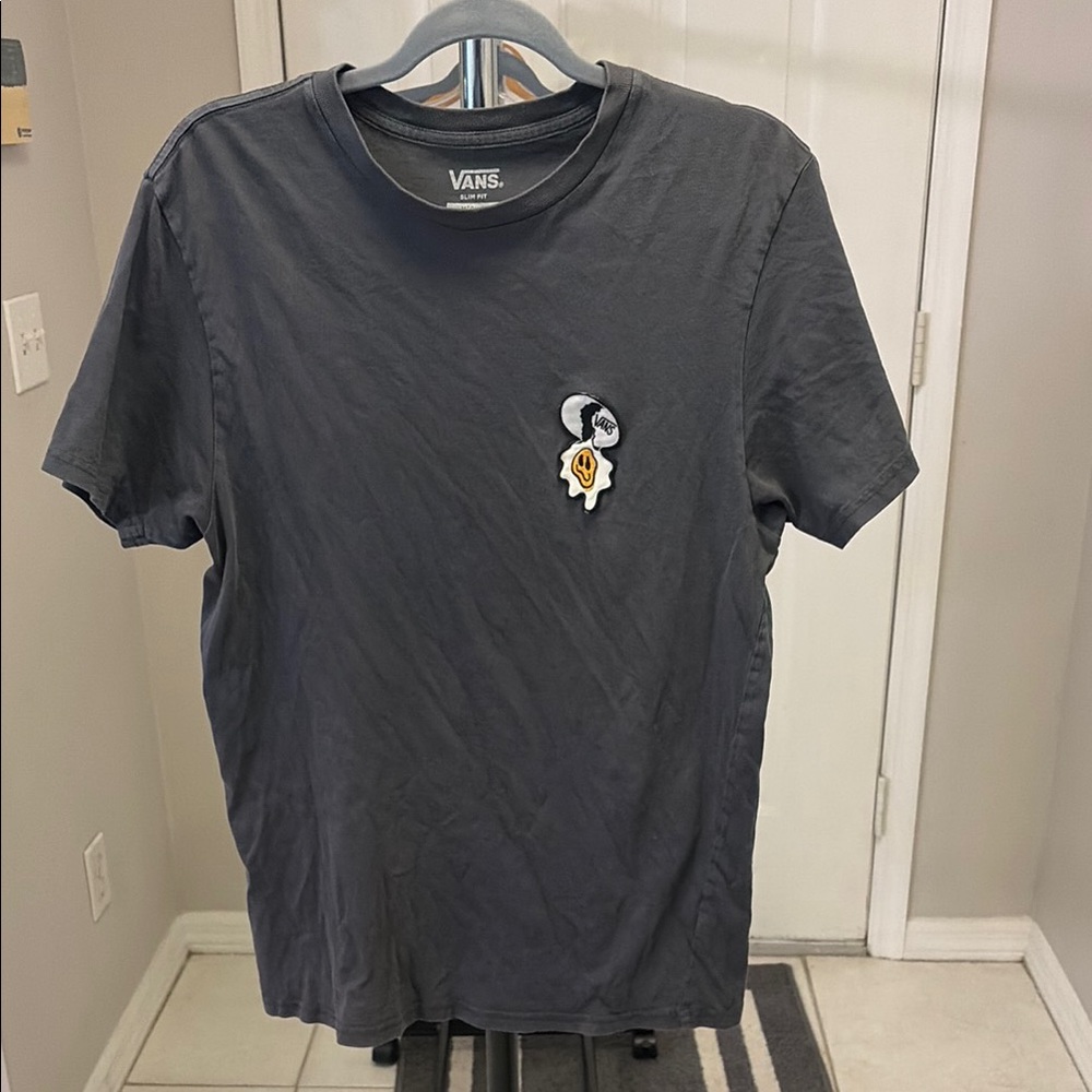 Vans Men's Black Graphic Patch Short-Sleeve T-Shirt